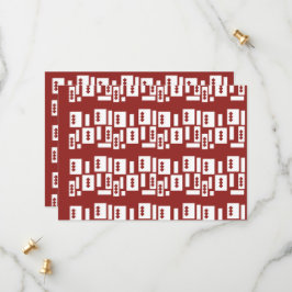 Ett rött matta med ett texturerat mönster sprids u spara datumet