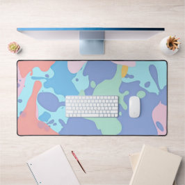 Ett rött mönster av färgfläckar