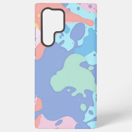 Ett rött mönster av färgfläckar