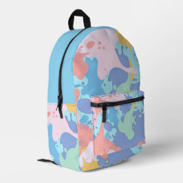 Ett rött mönster av färgfläckar