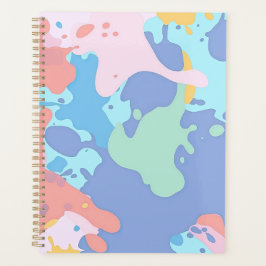 Ett rött mönster av färgfläckar