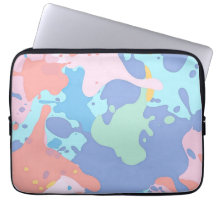 Ett rött mönster av färgfläckar