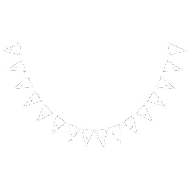 Ett rött prydnadsföremål med blommigt och barrmoti vimplar (Alla)