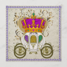 Ett Royal - Mardi Gras - Carnival - SRF Inbjudningar