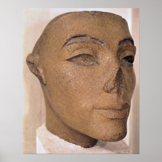 Ett royalets chef, eventuellt Nefertiti, från Poster (Framsidan)