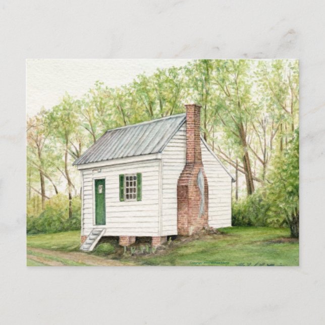 Ett rumhus vykort (Framsida)