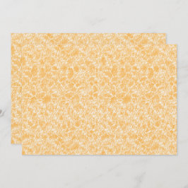 Ett runt matta med en pulserande blandning av gult tack kort