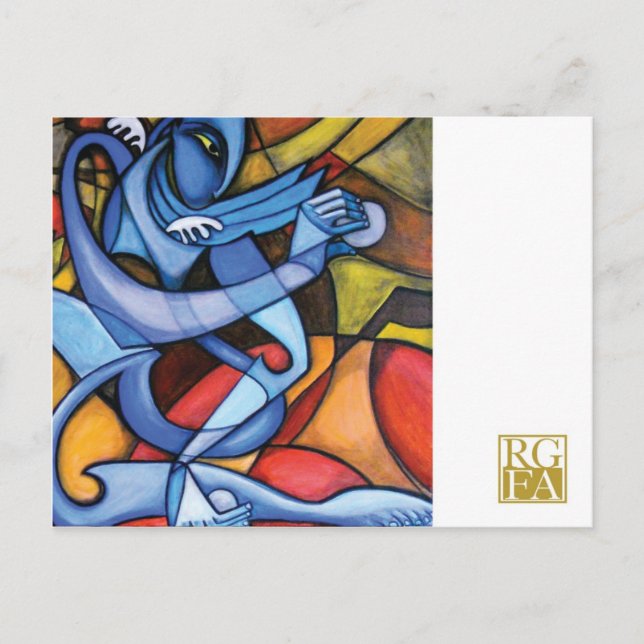 Ett så blått vykort (Framsida)