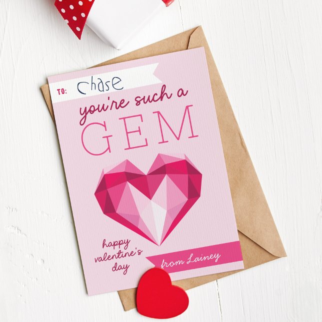 Ett sådant Gem Classroom Valentines day-kort Inbjudningar (Skapare uppladdad)