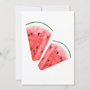 Ett saftigt segment av sötvattenmelon inbjudningar