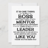 Ett sak att vara chef | mentor | Ledarcitat Tha