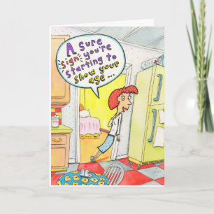 Ett säkert tecken på att du visar ditt ålderskort. kort