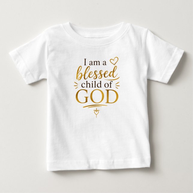 Ett Saligt Barn av Gud T Shirt (Framsida)