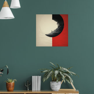 Ett sammanhängande naturscener poster