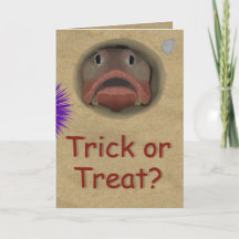 Ett Sarkastic Fringehead Halloween Card