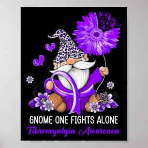 Ett sätt att bekämpa Ensam Ribbon Fibromyalgia Awa Poster