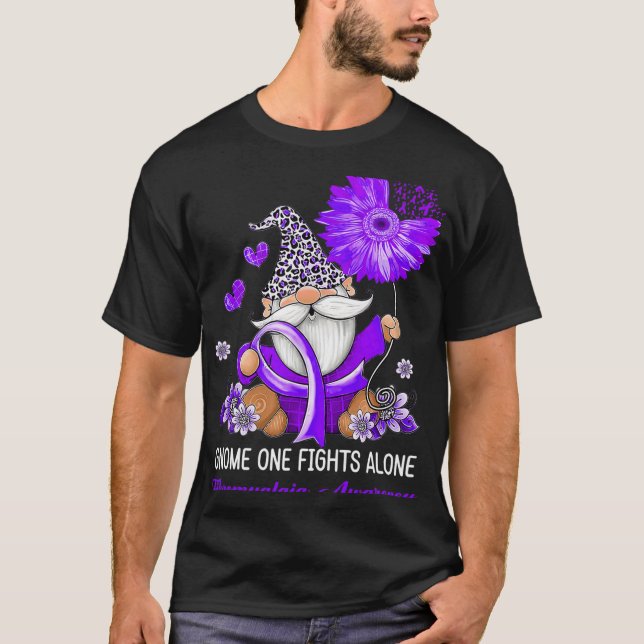 Ett sätt att bekämpa Ensam Ribbon Fibromyalgia Awa T Shirt (Framsida)
