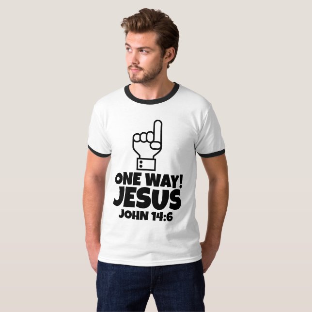 ETT SÄTT JESUS CHRISTIAN T-SHIRT (Hel framsida)