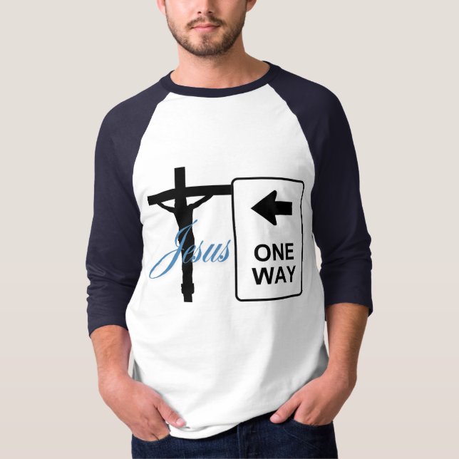 ett sätt Jesus kor T Shirt (Framsida)
