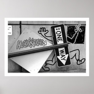 "Ett sätt" till helvetets Kitchen New York City Poster