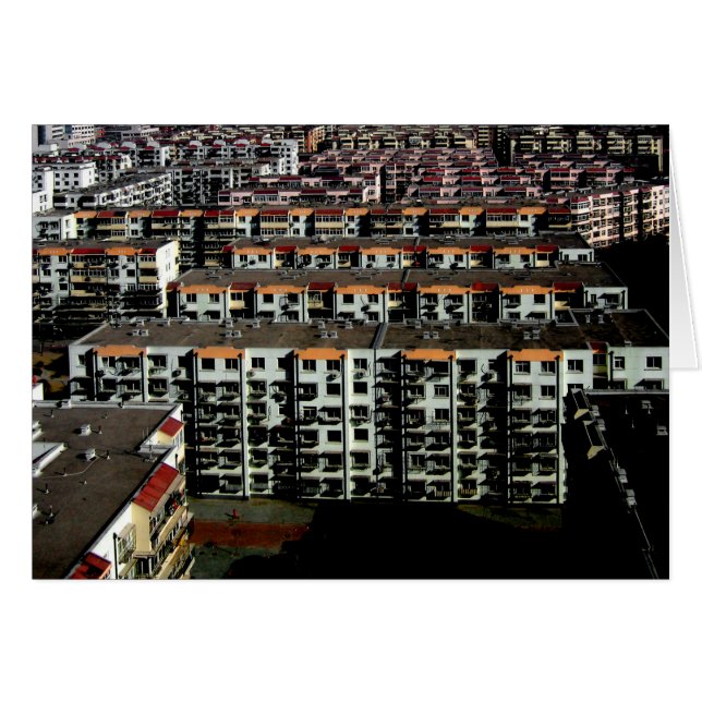 Ett segment av Chinan Hälsningskort (Framsidan Horizontal)