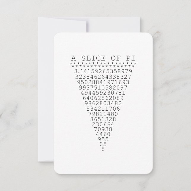 Ett segment av Pi-nummer (Framsida)