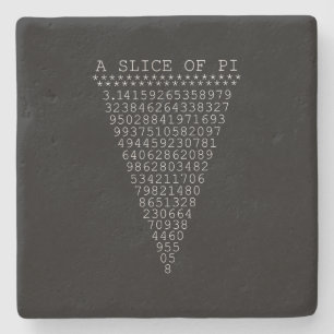 Ett segment av Pi-typografi Underlägg Sten