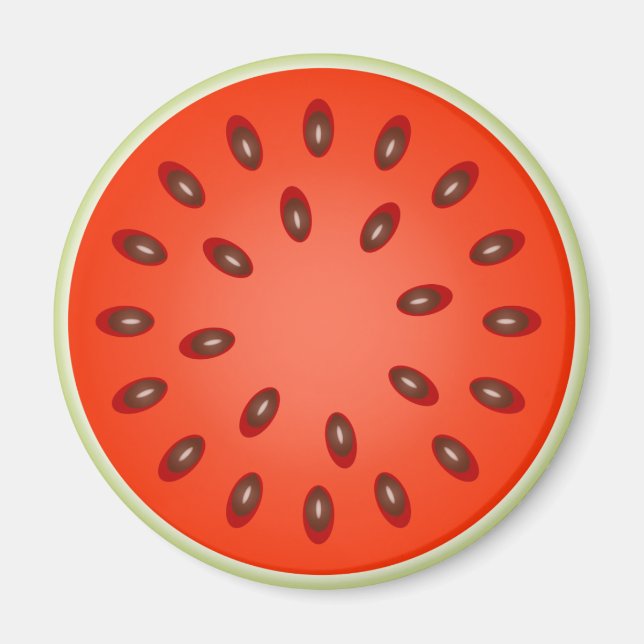 Ett segment av Red Watermelon Magnet (Framsidan)