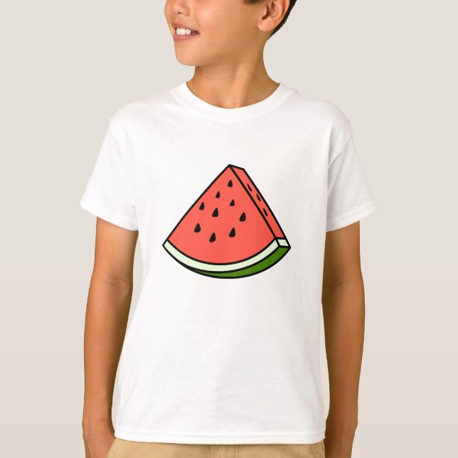 Ett segment av vattenmelon t shirt (Framsida)