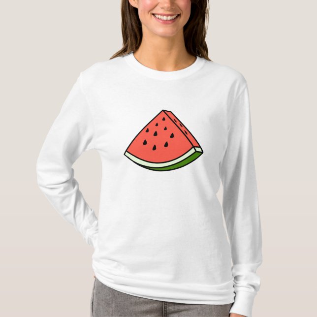 Ett segment av vattenmelon t shirt (Framsida)