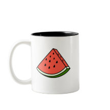 Ett segment av vattenmelon