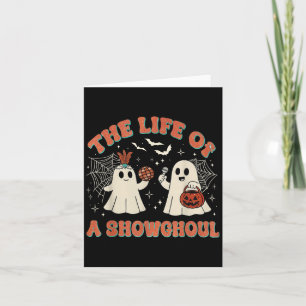 Ett Showghoul Retro Halloween Show Ghost Kort