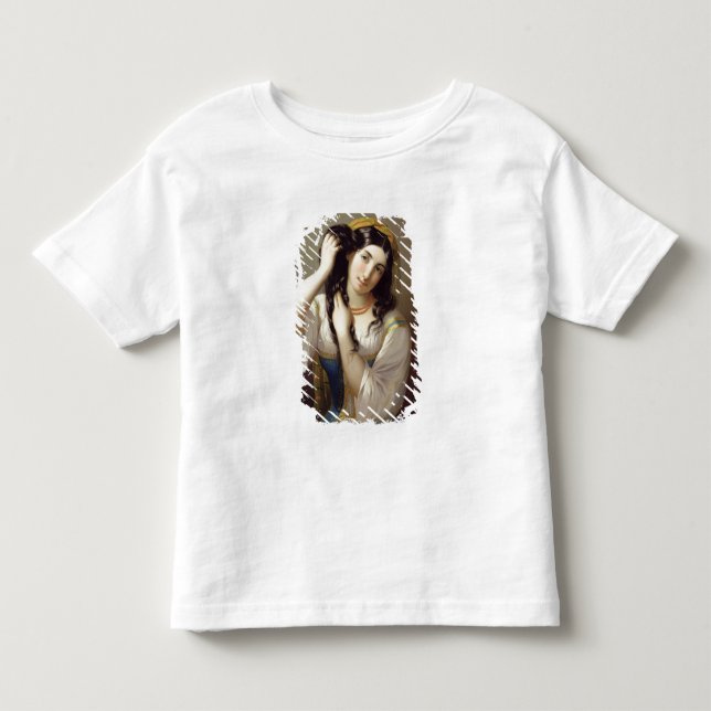 Ett sicilianskt spel med hennes hår tee shirt (Framsida)