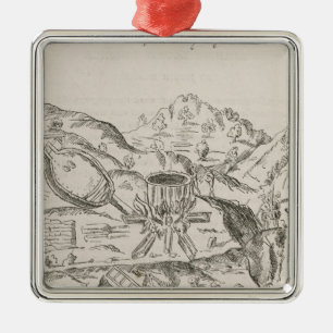 Ett silver Mine Julgransprydnad Metall
