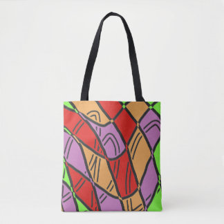 Ett sjudande klassiskt trendig många färg till tygkasse