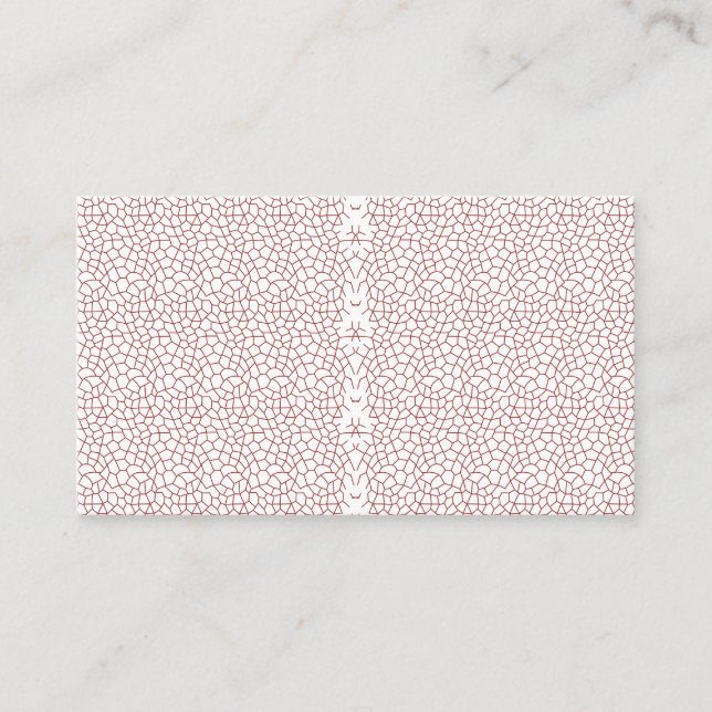 Ett sjudande matta med en kraftig geometrisk topp visitkort (Framsida)