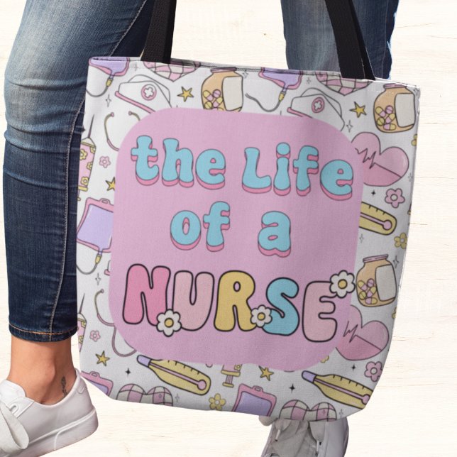 Ett sjukas liv tygkasse (The Life of a Nurse tote bag)