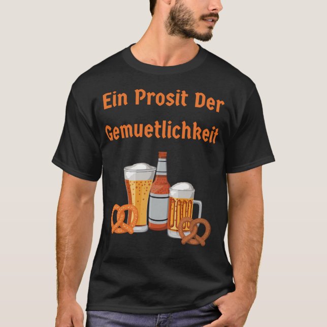 Ett skål för gemytlighet t shirt (Framsida)