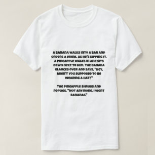 Ett skämt om en banan och en ananas t shirt