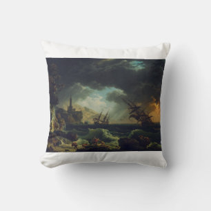 Ett skeppsbrott i stormiga hav av Claude-Joseph Ve Kudde