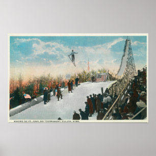 Ett skidaturneringhopp poster