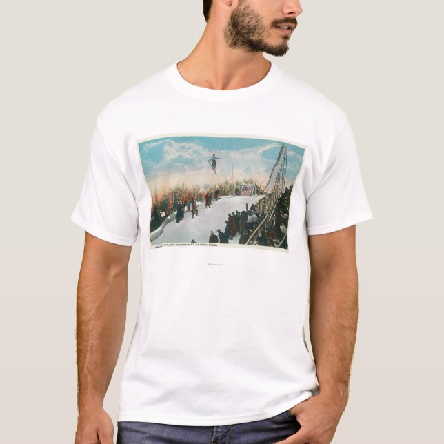 Ett skidaturneringhopp t-shirt (Framsida)