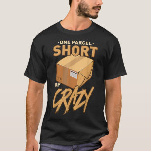Ett skifte Kort i Crazy Mailman Postal Worker T Shirt