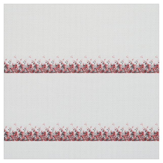 Ett slående blått och rosa blommotiv kontrasterar tyg (Provkarta)