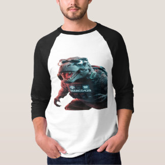 Ett slående foto av en hotande T-Rex, showcas T Shirt