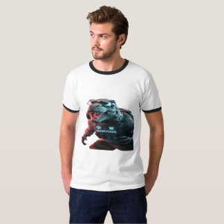 Ett slående foto av en hotande T-Rex, showcas T Shirt