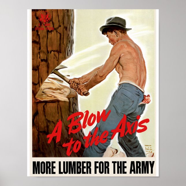 Ett slag mot axeln ~ Mer lumber för armén Poster (Framsidan)