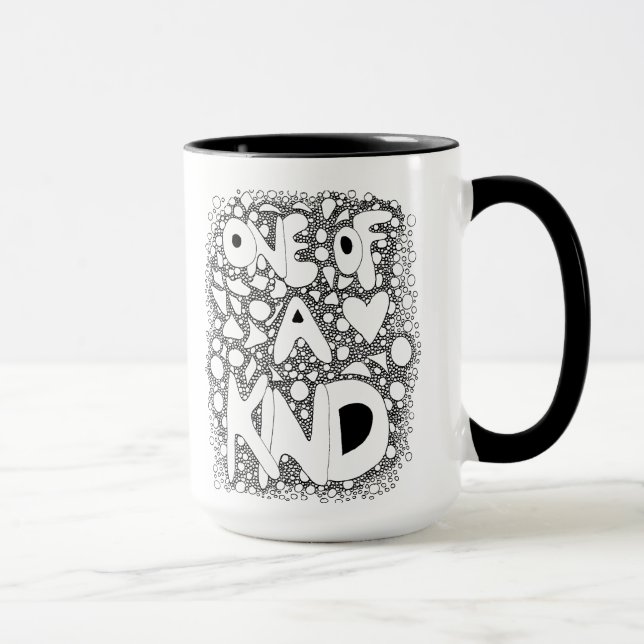 Ett slag, Ord Art, kaffe Mugg (Höger)