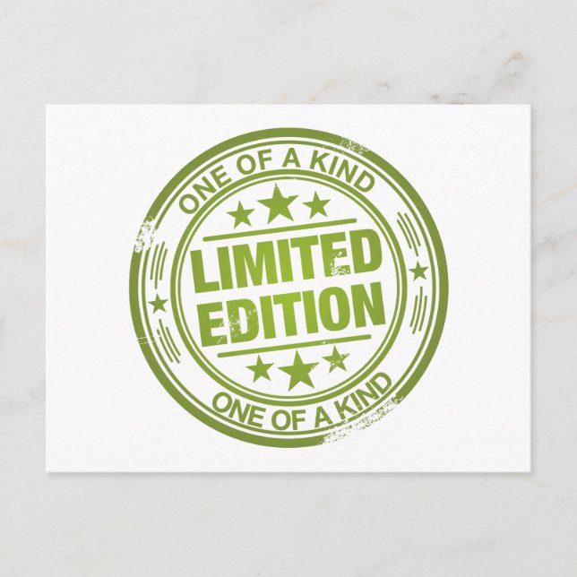 Ett slags grönt gummi frimärke- vykort (Framsida)