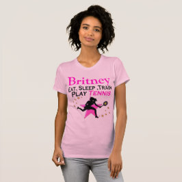 ETT, SLEEP, TENNIS PERSONLIG T SHIRT